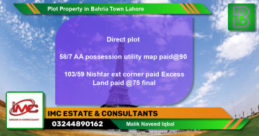 Residential Plot for Sale in Bahria Town, Lahore - (BP-76135)
