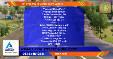 Commercial Plot for Sale in Bahria Town, Lahore - (BP-76164)