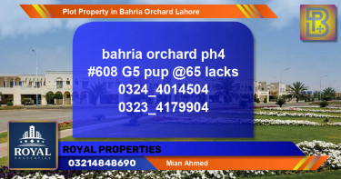 Residential Plot for Sale in Bahria Orchard, Lahore - (BP-76199)