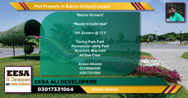 Residential Plot for Sale in Bahria Orchard, Lahore - (BP-76417)