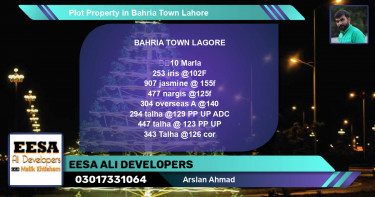 Residential Plot for Sale in Bahria Town, Lahore - (BP-76419)