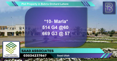 Residential Plot for Sale in Bahria Orchard, Lahore - (BP-76434)