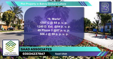 Residential Plot for Sale in Bahria Orchard, Lahore - (BP-76436)