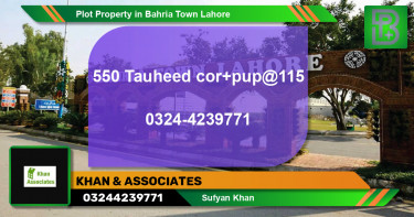 Residential Plot for Sale in Bahria Town, Lahore - (BP-76454)