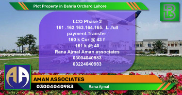 Residential Plot for Sale in Bahria Orchard, Lahore - (BP-76469)