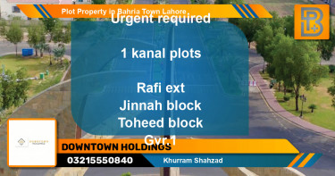 Residential Plot for Sale in Bahria Town, Lahore - (BP-76473)