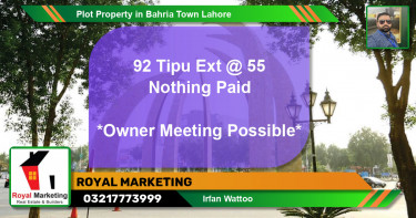 Residential Plot for Sale in Bahria Town, Lahore - (BP-76494)