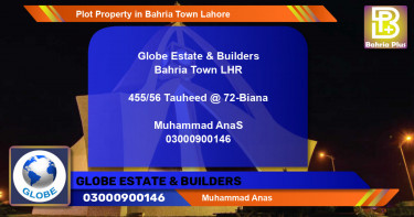 Residential Plot for Sale in Bahria Town, Lahore - (BP-76503)