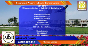 Commercial Property for Sale in Bahria Orchard, Lahore - (BP-76506)