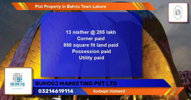 Residential Plot for Sale in Bahria Town, Lahore - (BP-76510)