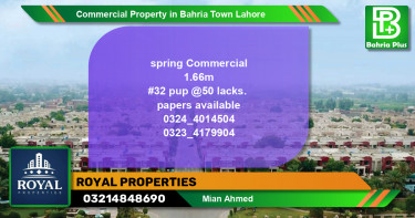 Commercial Property for Sale in Bahria Town, Lahore - (BP-76522)