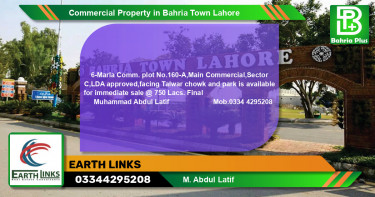 Commercial Property for Sale in Bahria Town, Lahore - (BP-76523)