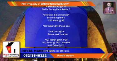 Commercial Plot for Sale in Bahria Town, Lahore - (BP-76528)