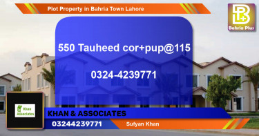 Residential Plot for Sale in Bahria Town, Lahore - (BP-76531)