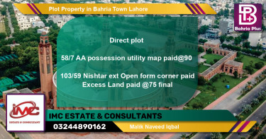 Residential Plot for Sale in Bahria Town, Lahore - (BP-76563)