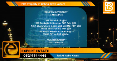 Residential Plot for Sale in Bahria Town, Lahore - (BP-76568)