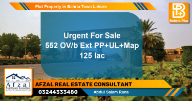 Residential Plot for Sale in Bahria Town, Lahore - (BP-76582)