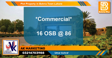Commercial Plot for Sale in Bahria Town, Lahore - (BP-76584)