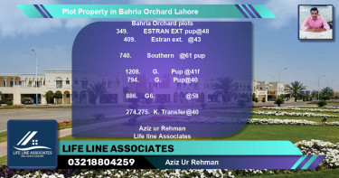 Residential Plot for Sale in Bahria Orchard, Lahore - (BP-76657)