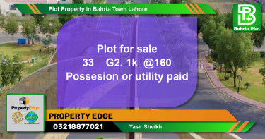 Residential Plot for Sale in Bahria Town, Lahore - (BP-76676)