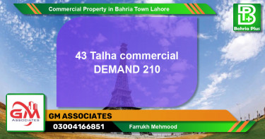 Commercial Property for Sale in Bahria Town, Lahore - (BP-76721)