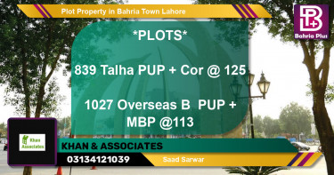 Residential Plot for Sale in Bahria Town, Lahore - (BP-76723)