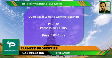 Commercial Plot for Sale in Bahria Town, Lahore - (BP-76741)