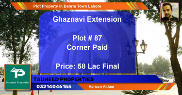 Residential Plot for Sale in Bahria Town, Lahore - (BP-76747)