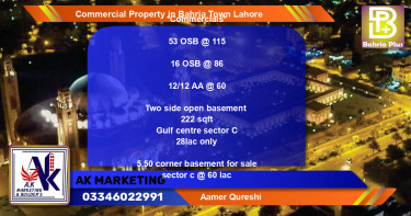 Commercial Property for Sale in Bahria Town, Lahore - (BP-76841)