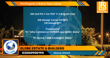 Commercial Plot for Sale in Bahria Town, Lahore - (BP-76878)