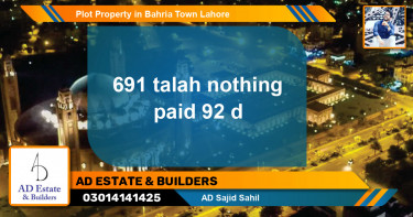 Residential Plot for Sale in Bahria Town, Lahore - (BP-76880)