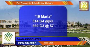 Residential Plot for Sale in Bahria Orchard, Lahore - (BP-76908)