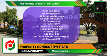 Residential Plot for Sale in Bahria Town, Lahore - (BP-76917)