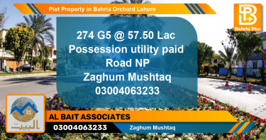 Residential Plot for Sale in Bahria Orchard, Lahore - (BP-76957)