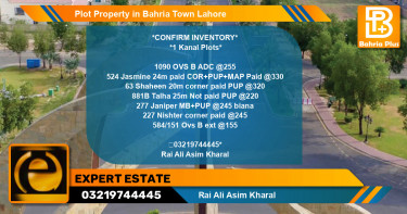 Residential Plot for Sale in Bahria Town, Lahore - (BP-76969)