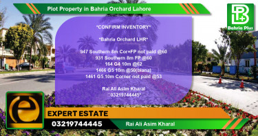 Residential Plot for Sale in Bahria Orchard, Lahore - (BP-76973)