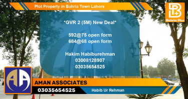 Residential Plot for Sale in Bahria Town, Lahore - (BP-76990)