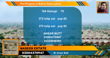 Residential Plot for Sale in Bahria Town, Lahore - (BP-77002)