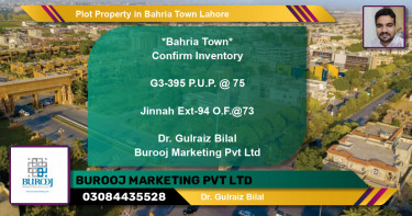 Residential Plot for Sale in Bahria Town, Lahore - (BP-77007)