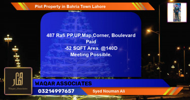 Residential Plot for Sale in Bahria Town, Lahore - (BP-77046)