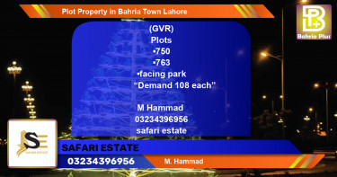Residential Plot for Sale in Bahria Town, Lahore - (BP-77100)