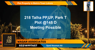 Residential Plot for Sale in Bahria Town, Lahore - (BP-77116)