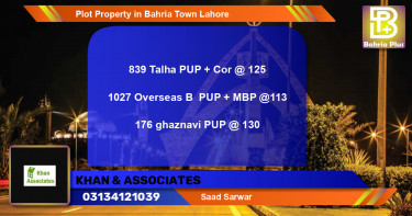Residential Plot for Sale in Bahria Town, Lahore - (BP-77124)