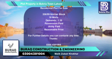 Residential Plot for Sale in Bahria Town, Lahore - (BP-77128)