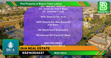 Residential Plot for Sale in Bahria Town, Lahore - (BP-77181)