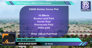 Residential Plot for Sale in Bahria Town, Lahore - (BP-77194)