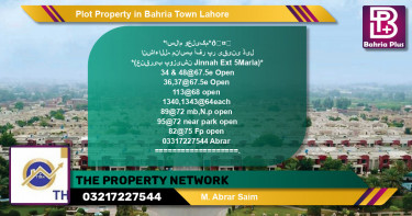 Residential Plot for Sale in Bahria Town, Lahore - (BP-77200)