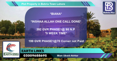 Residential Plot for Sale in Bahria Town, Lahore - (BP-77208)