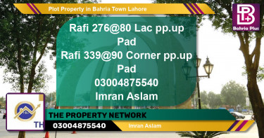 Residential Plot for Sale in Bahria Town, Lahore - (BP-77221)