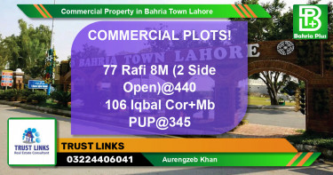 Commercial Property for Sale in Bahria Town, Lahore - (BP-77261)